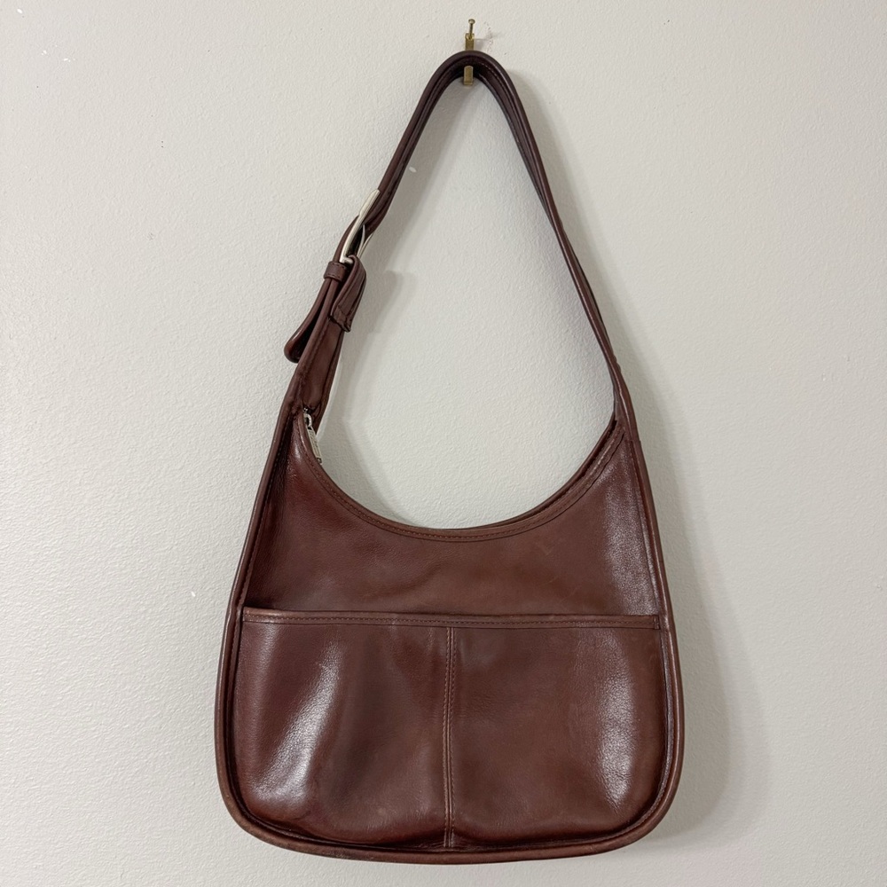 Vintage Galco Brown Leather Concealed Carry Hobo Shoulder Bag USA Made